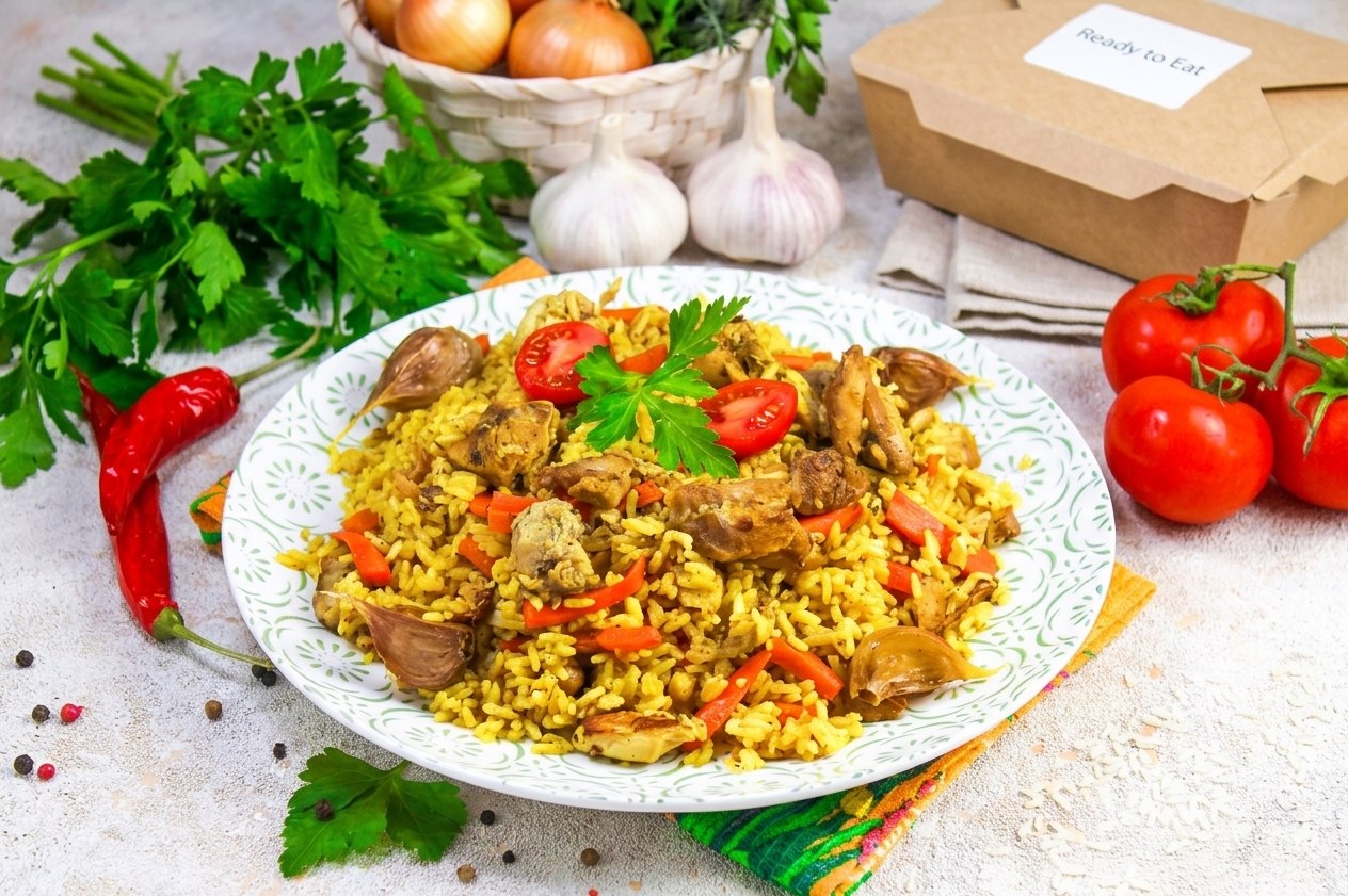 плов с курицей